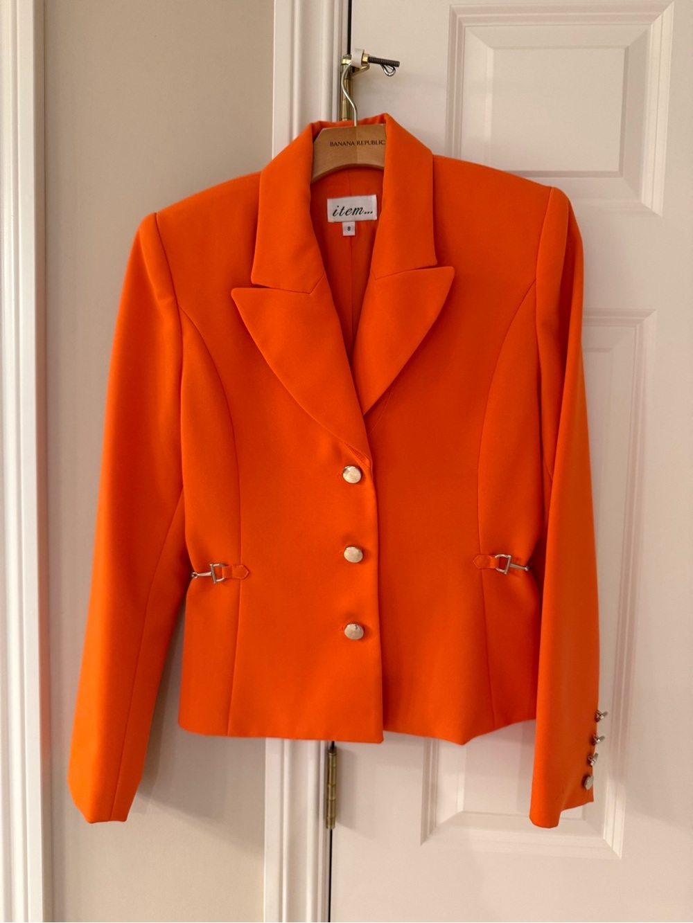 Orange Tailored Women's Blazer